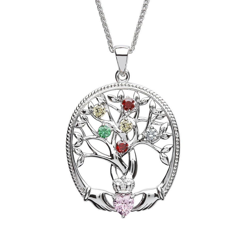 CLADDAGH TREE MOTHERS PENDANT - Irish 