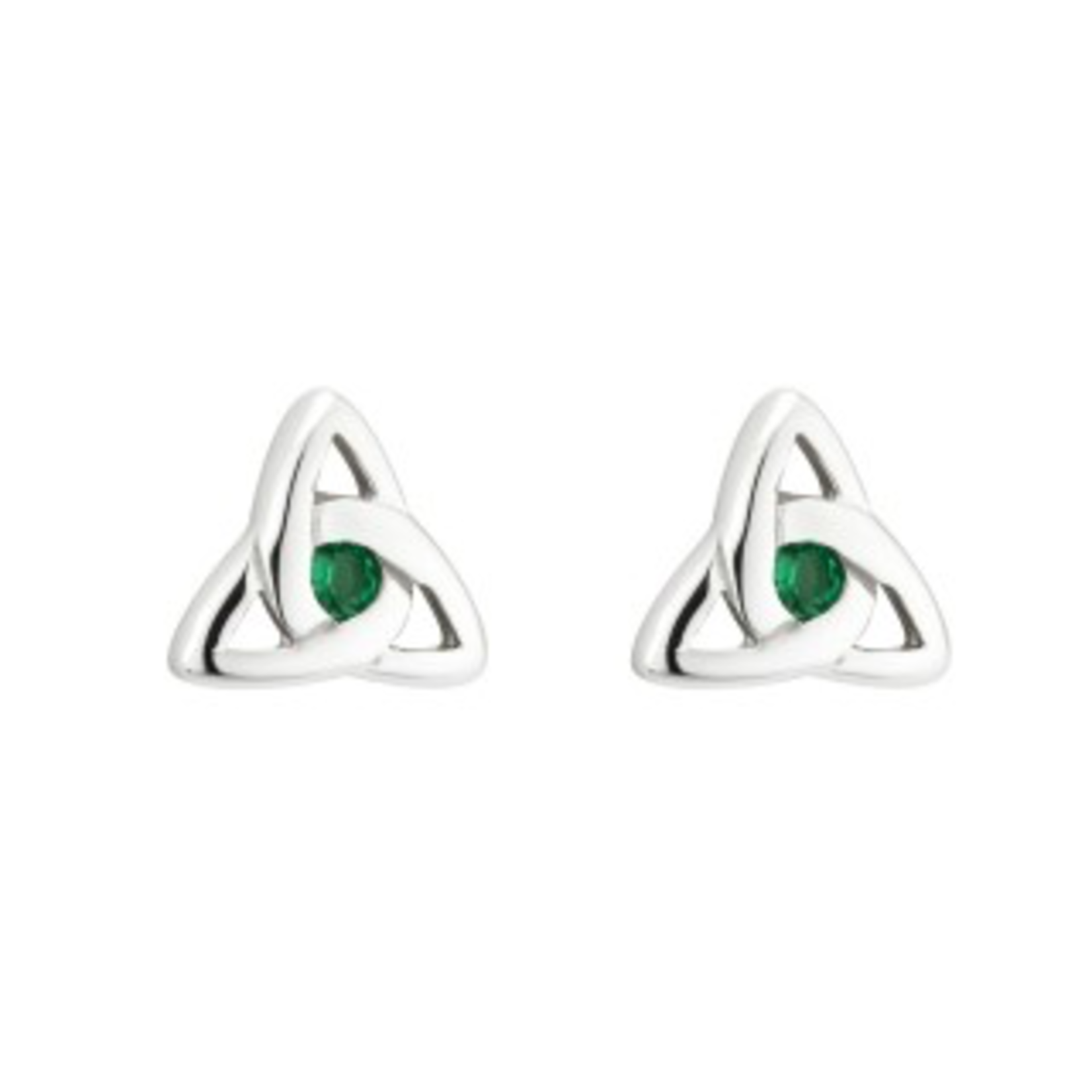 EARRINGS ACARA SILVER TRINITY STUD EARRINGS with STONES
