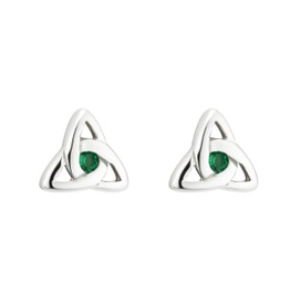 EARRINGS ACARA SILVER TRINITY STUD EARRINGS with STONES