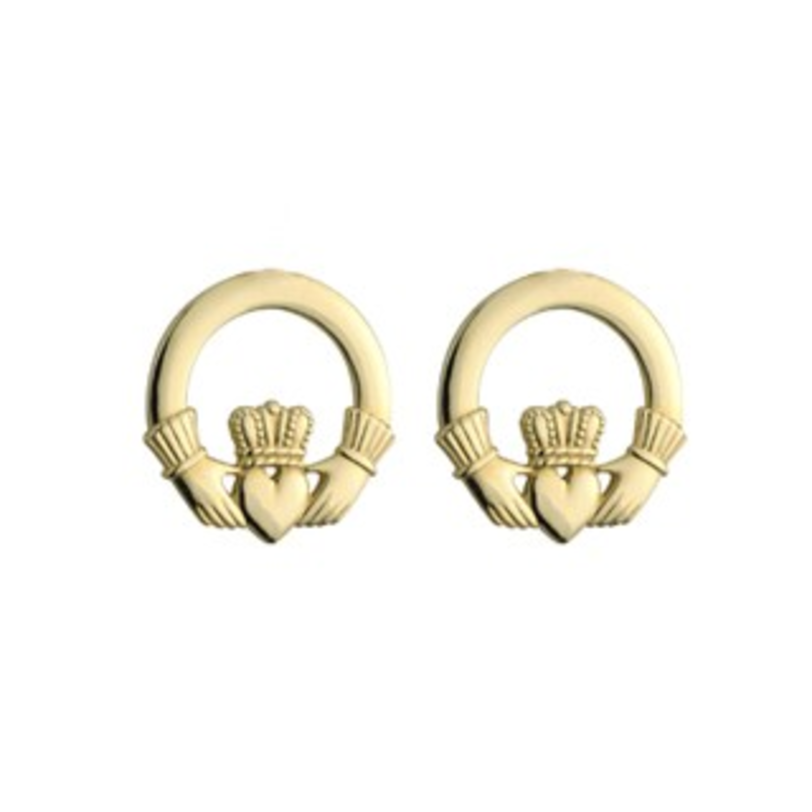 EARRINGS SOLVAR 14K SML CLADDAGH EARRINGS