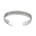 MENS JEWELRY SOLVAR CELTIC MAN STERLING CELTIC WEAVE BRACELET/BANGLE