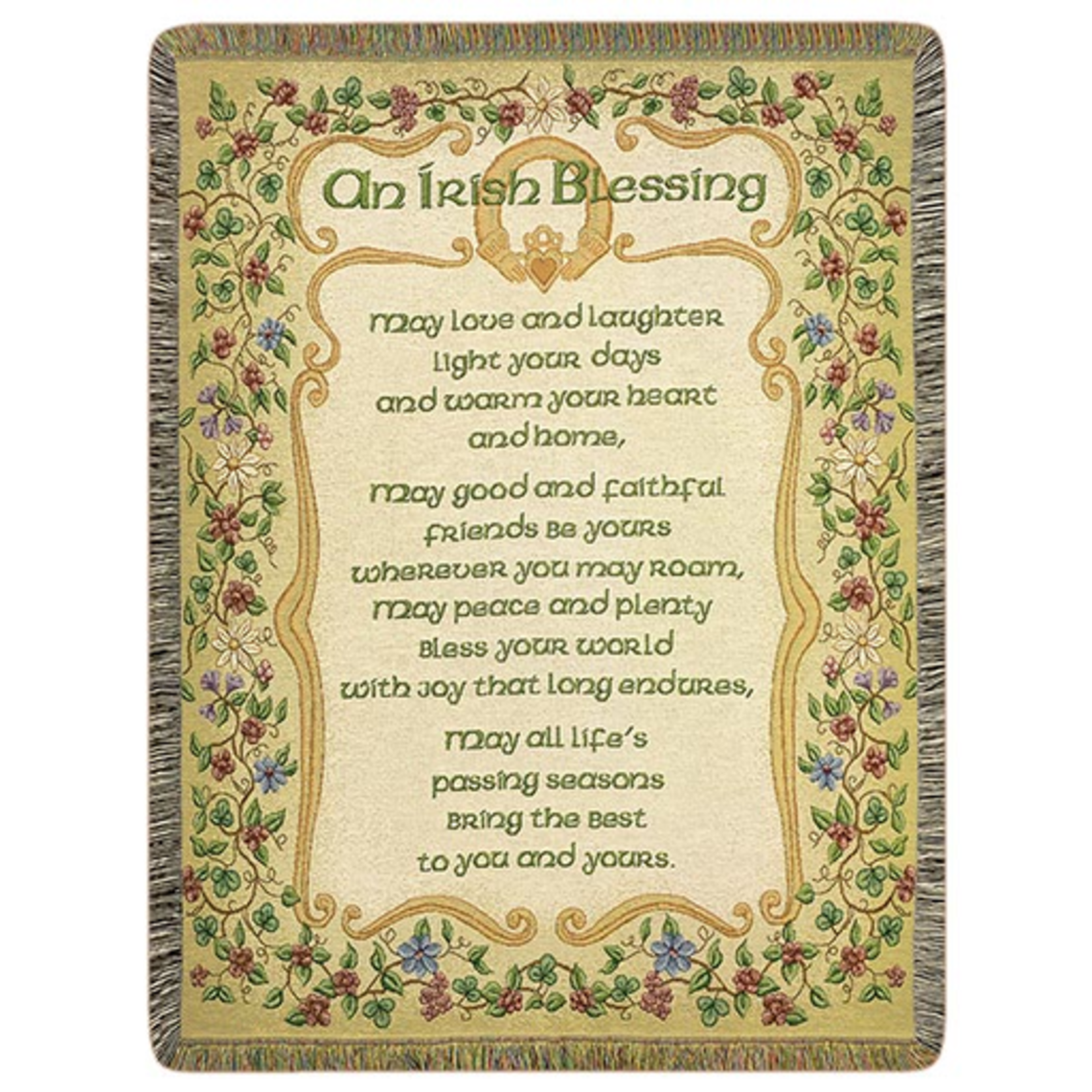 TAPESTRIES, THROWS, ETC. PEACE AND PLENTY THROW