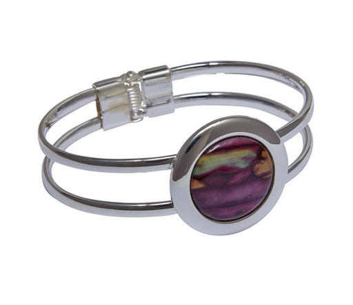 HEATHERGEMS HEATHERGEM ROUND PLATED DOUBLE BANGLE