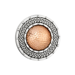 PINS & BROACHES SOLVAR RHODIUM CELTIC DOME BROOCH