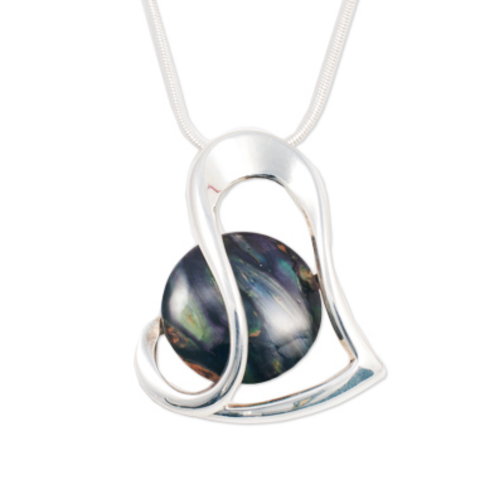 HEATHERGEMS HEATHERGEM OFFSET HEART PLATED PENDANT