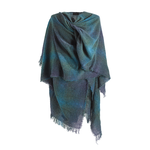 CAPES & RUANAS CELTIC RUANA - Teal Check