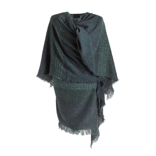 CAPES & RUANAS CELTIC RUANA - Blackberry Green