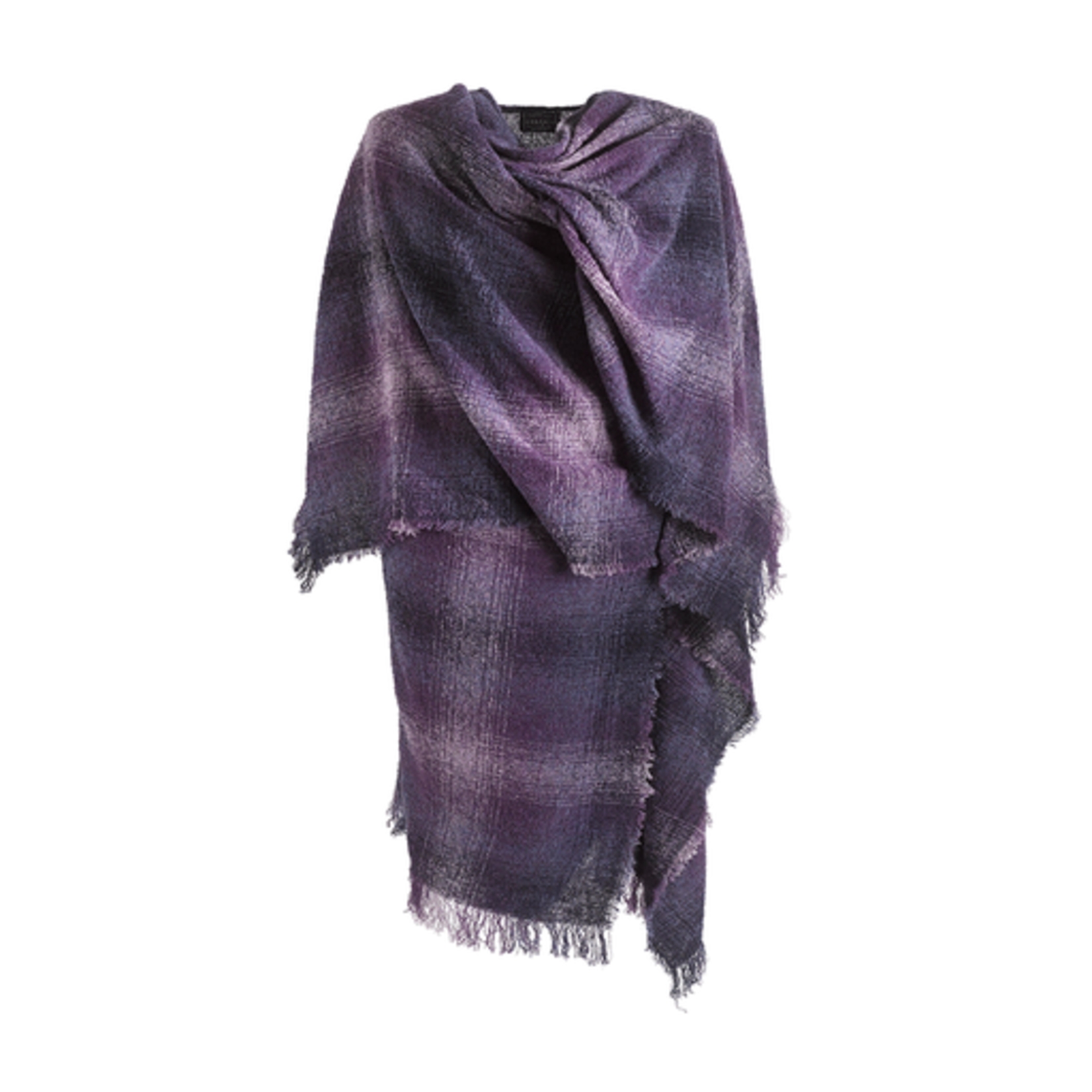 CAPES & RUANAS CELTIC RUANA - Plum Check