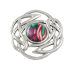 PINS & BROACHES HEATHERGEM CELTIC PEWTER BROOCH