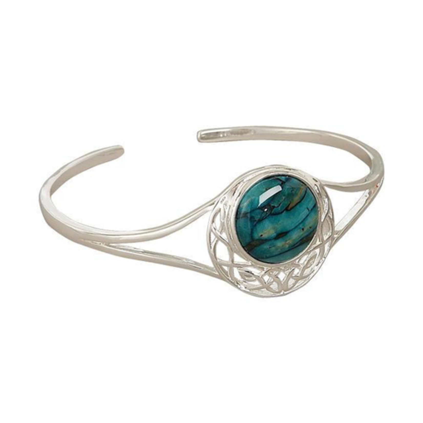 BRACELETS & BANGLES HEATHERGEM CORMAG CELTIC PLATED BANGLE