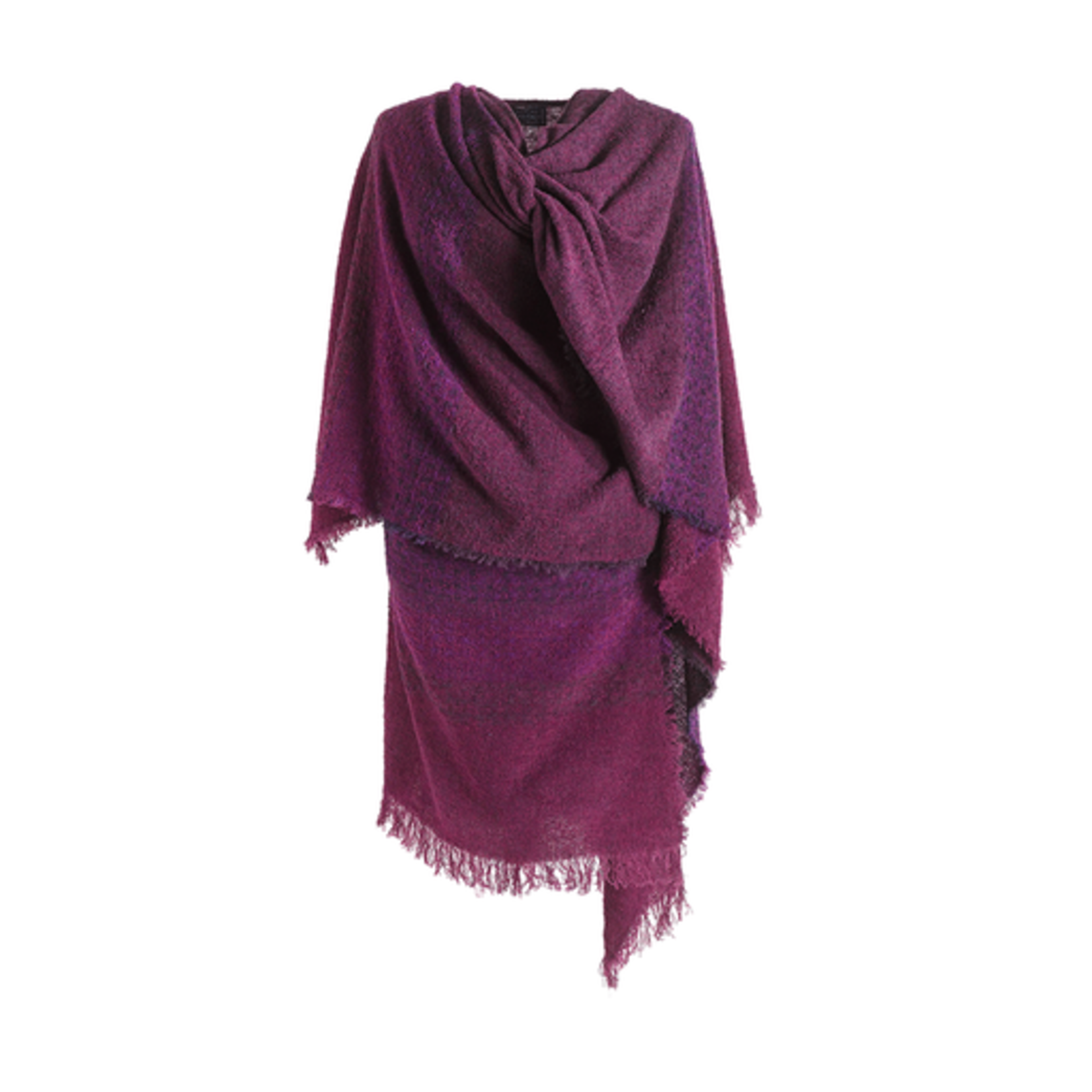 CAPES & RUANAS CELTIC RUANA - Rich Burgundy