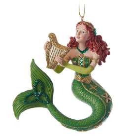 ORNAMENTS IRELAND CELTIC MERMAID ORNAMENT