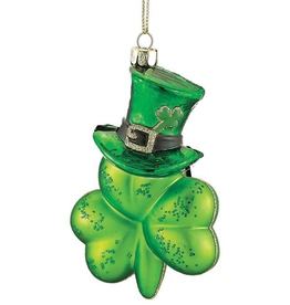 ORNAMENTS SHAMROCK with HAT ORNAMENT