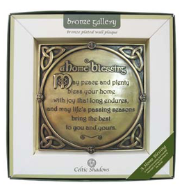 PLAQUES & GIFTS CELTIC BRONZE GALLERY WALL PLAQUE - Home Blessing