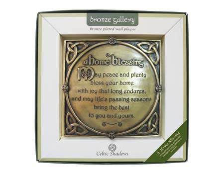 PLAQUES & GIFTS CELTIC BRONZE GALLERY WALL PLAQUE - Home Blessing
