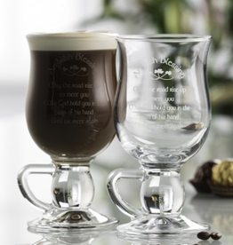 BARWARE GALWAY CRYSTAL IRISH COFFEE GLASSES - Blessing (2)
