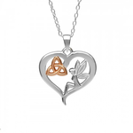 PENDANTS & NECKLACES WOODS - FAIRY TRINITY HEART PENDANT