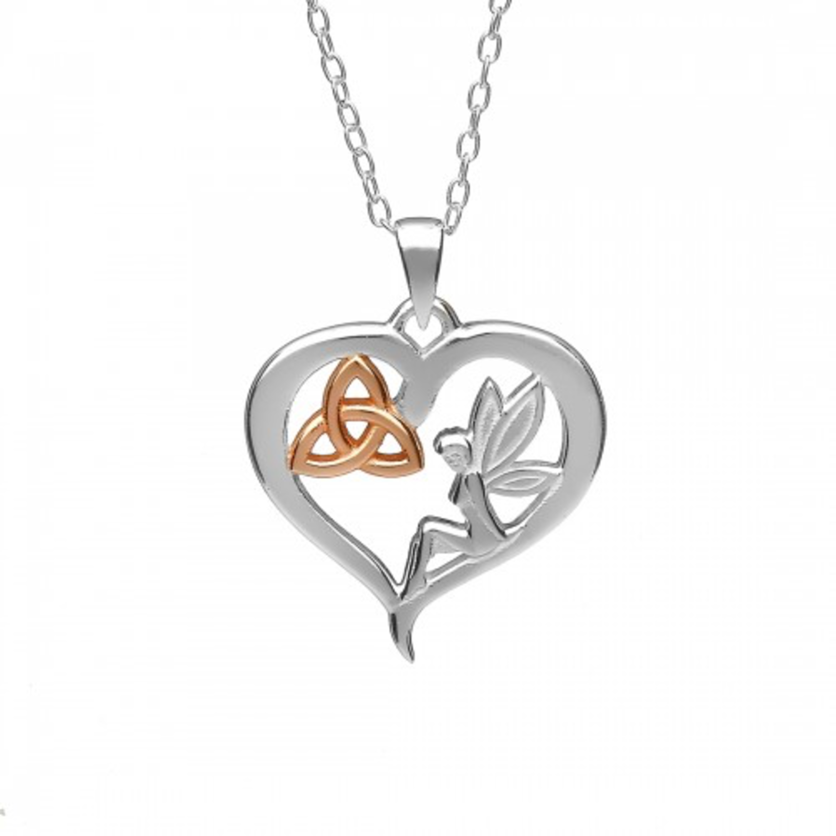 PENDANTS & NECKLACES WOODS - FAIRY TRINITY HEART PENDANT