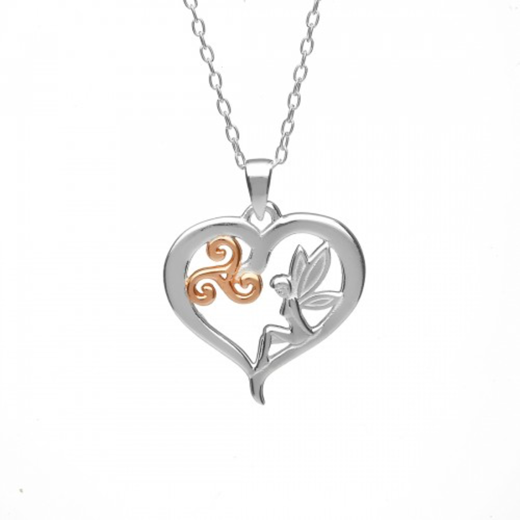 PENDANTS & NECKLACES WOODS - FAIRY TRISKAL HEART PENDANT