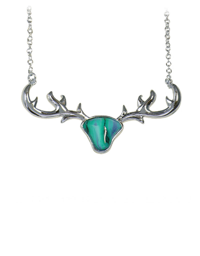 PENDANTS & NECKLACES HEATHERGEM STAG ANTLER PLATED PENDANT