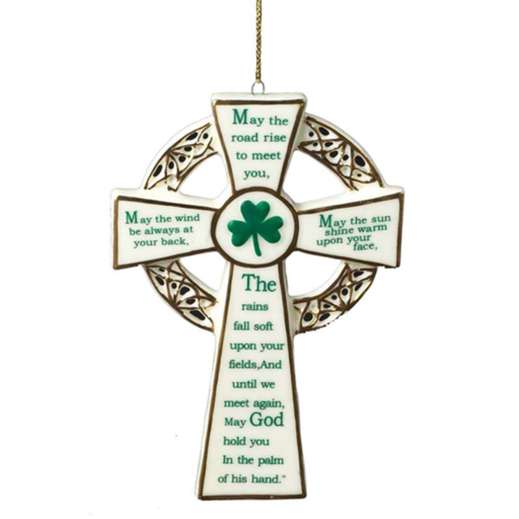 ORNAMENTS IRISH BLESSING CROSS ORNAMENT