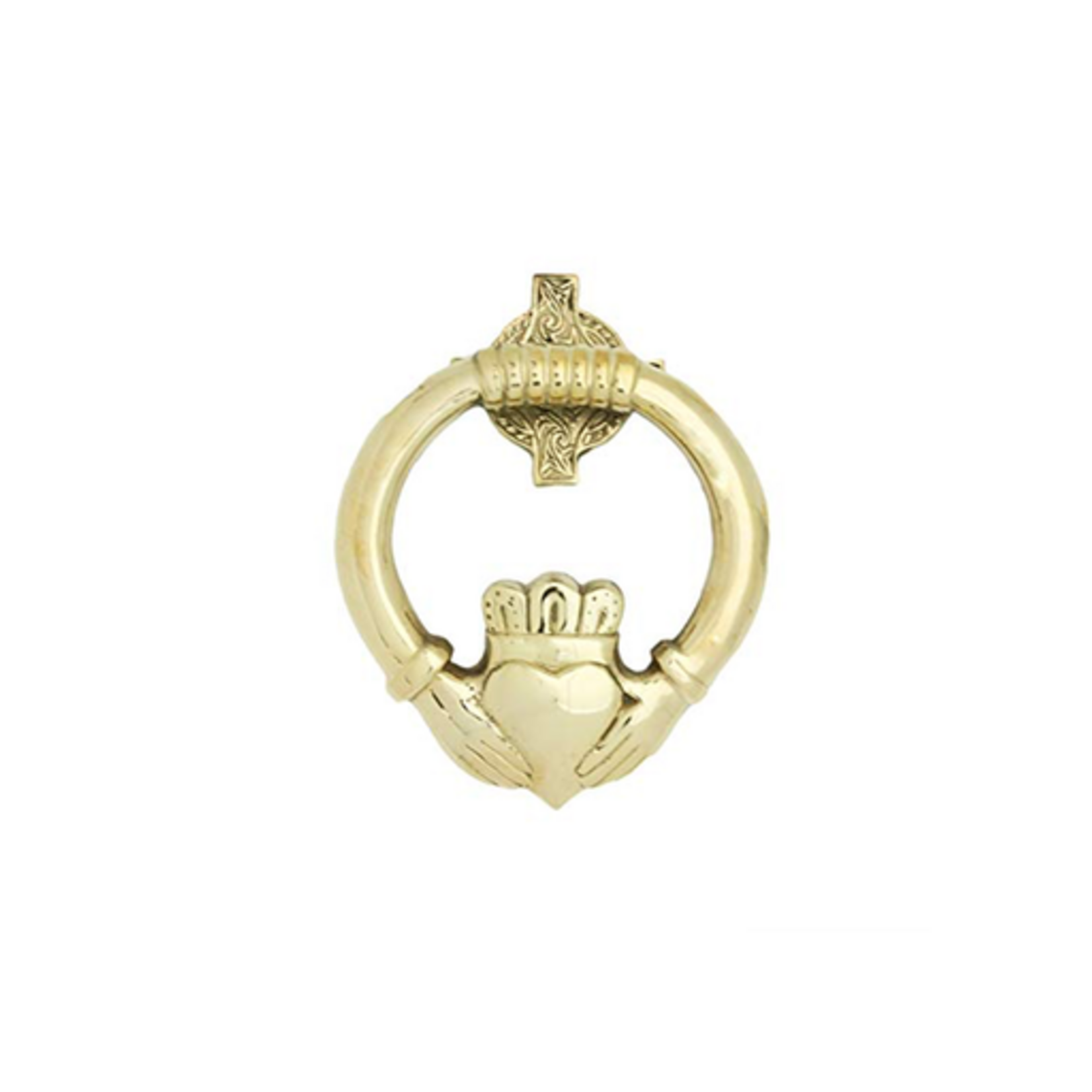 DECOR CLADDAGH BRASS DOOR KNOCKER - Medium