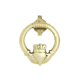 DECOR CLADDAGH BRASS DOOR KNOCKER - Medium