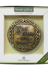 PLAQUES & GIFTS CELTIC BRONZE GALLERY WALL PLAQUE - God Bless Our Home