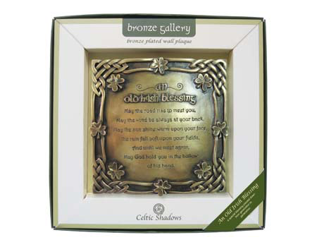 PLAQUES & GIFTS CELTIC BRONZE GALLERY WALL PLAQUE - Old Irish Blessing