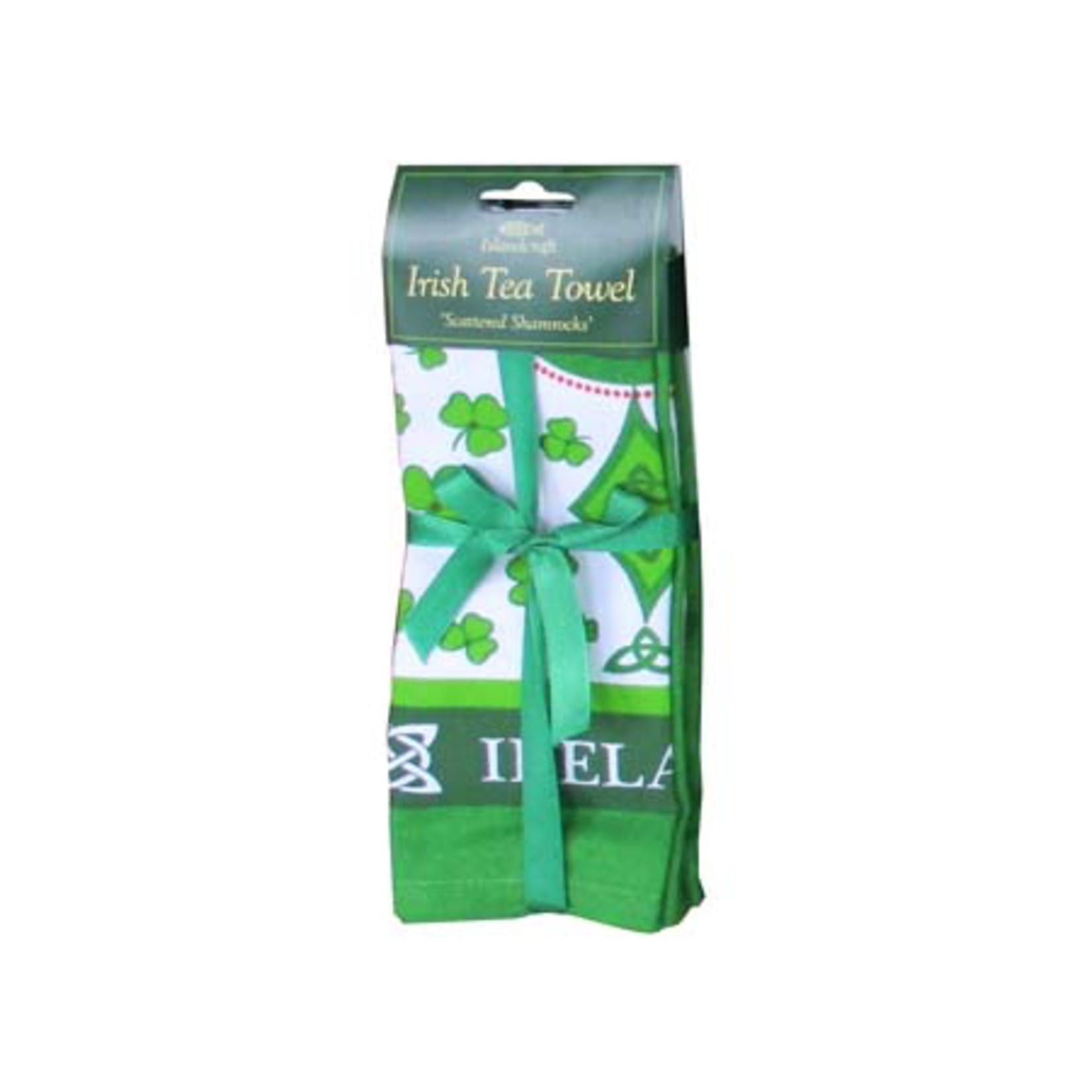 KITCHEN & ACCESSORIES TEA TOWEL - Scattered Shamrocks
