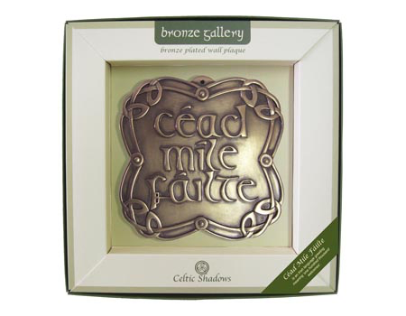 PLAQUES & GIFTS CELTIC BRONZE GALLERY WALL PLAQUE - Cead Mile Failte