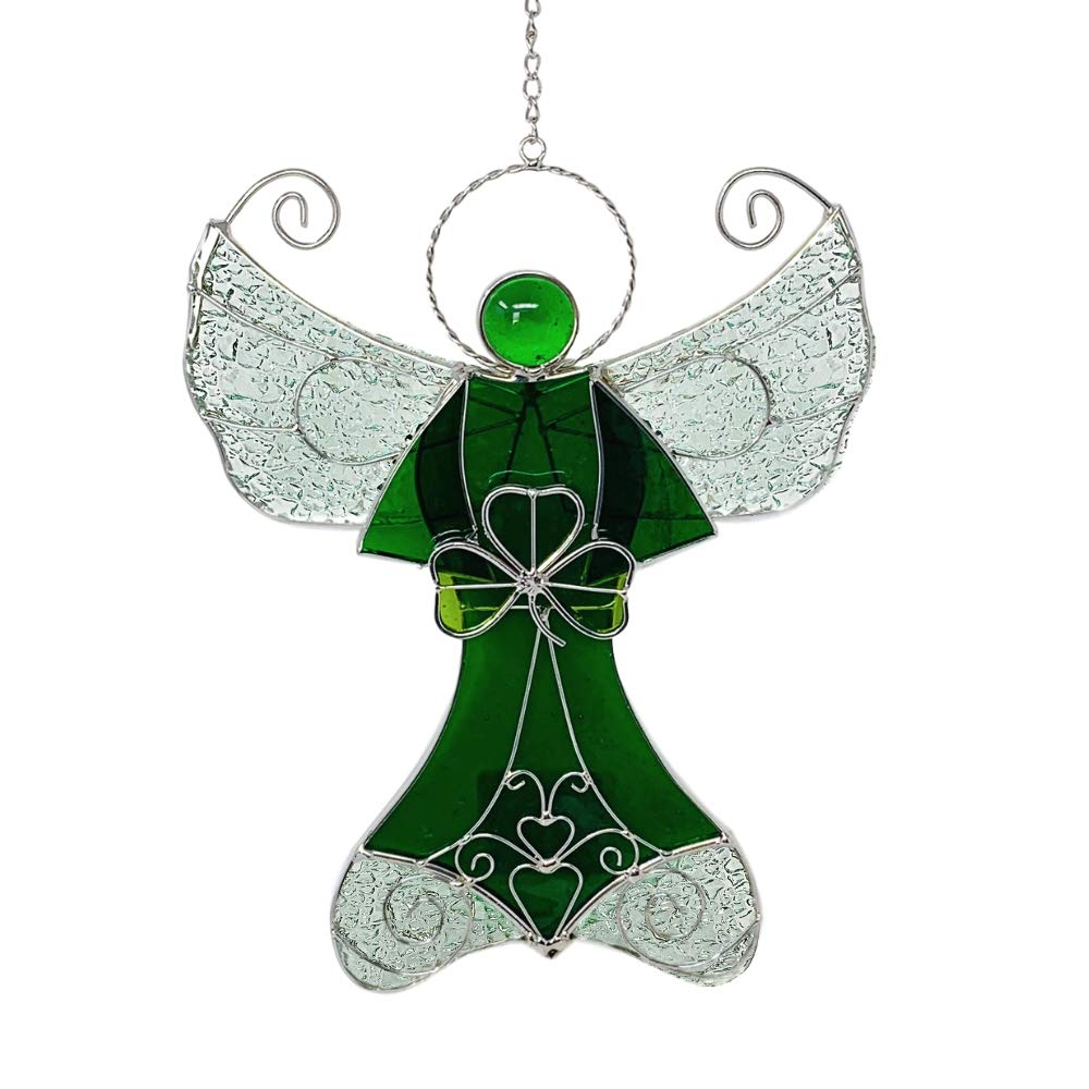 STAINED GLASS SHAMROCK STAINED GLASS ANGEL