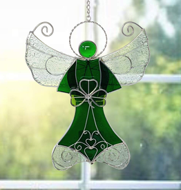 STAINED GLASS SHAMROCK STAINED GLASS ANGEL