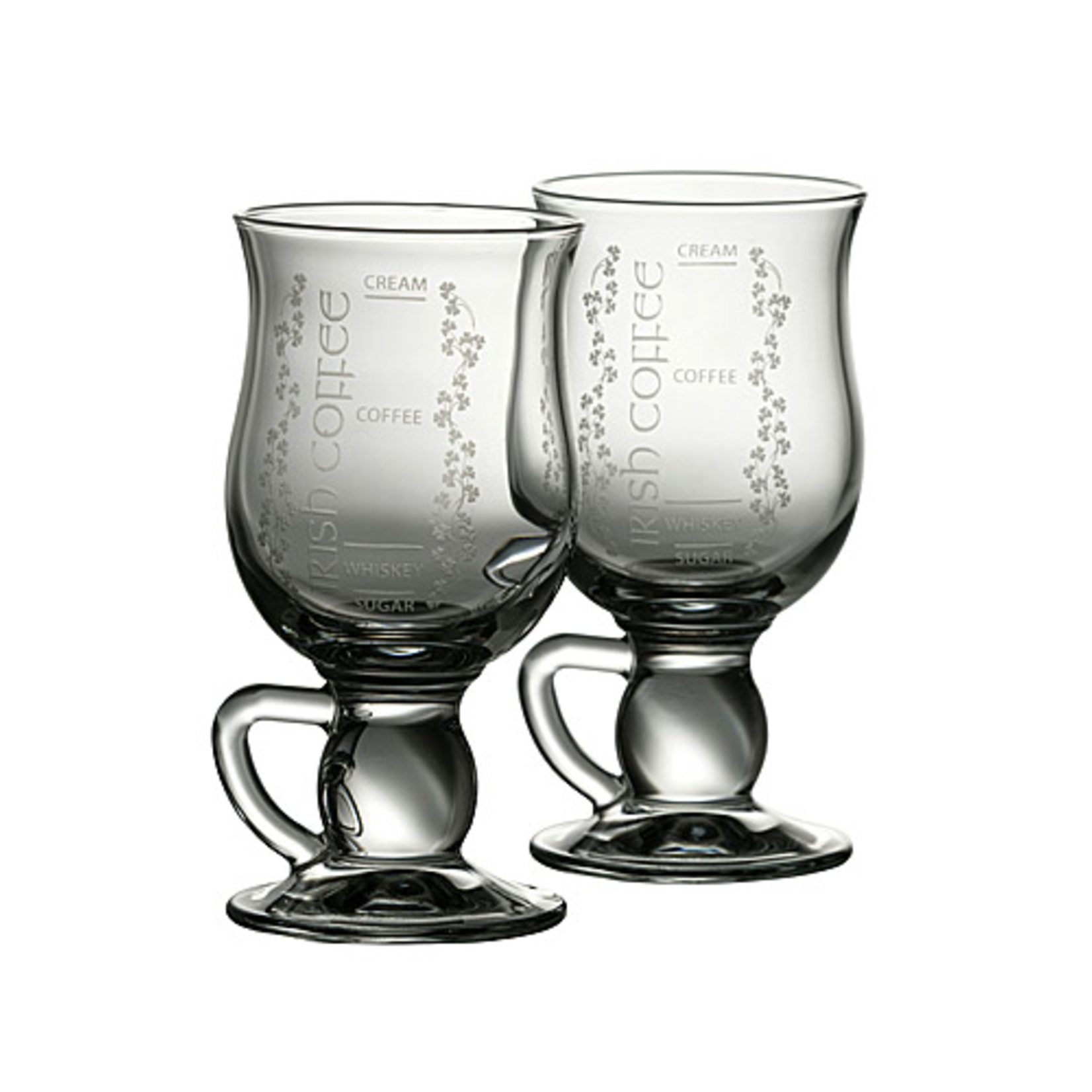 BARWARE GALWAY CRYSTAL IRISH COFFEE GLASSES - Recipe (2)