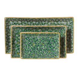 KITCHEN & ACCESSORIES NICHOLAS MOSSE 3 RECTANGLE NESTING DISHES - Green Lawn