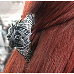 ACCESSORIES MULLINGAR PEWTER LARGE CELTIC HAIR CLASP
