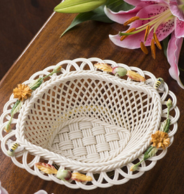 DECOR BELLEEK BASKET - Autumn Flowers