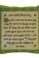 TAPESTRIES, THROWS, ETC. CELTIC WEAVE 12x12 PILLOW - Irish Blessing