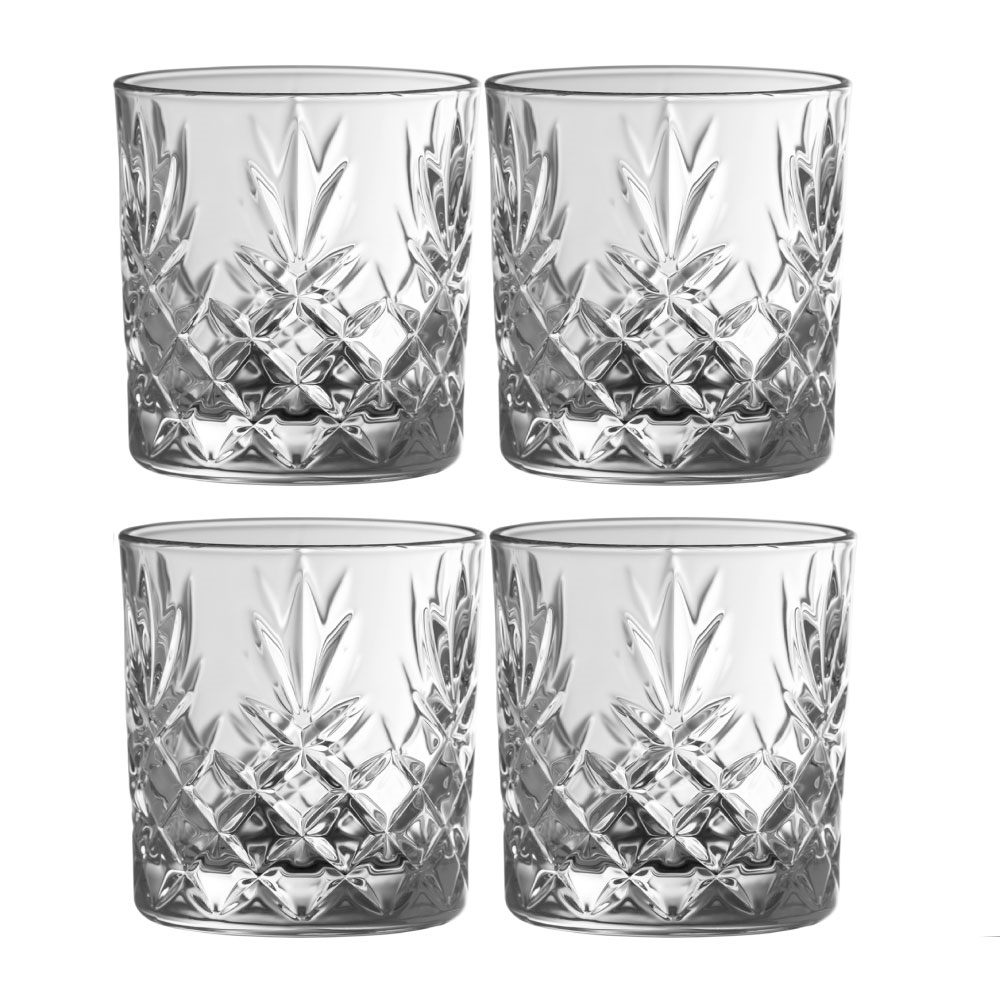 BARWARE GALWAY CRYSTAL RENMORE DOF SET (4)