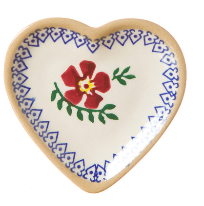 KITCHEN & ACCESSORIES NICHOLAS MOSSE TINY HEART PLATE - Old Rose