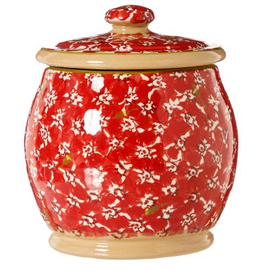 KITCHEN & ACCESSORIES NICHOLAS MOSSE SML ROUND LIDDED JAR - Red Lawn