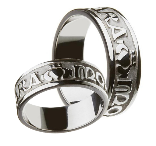 MISC NOVELTY CLEARANCE - BORU STERLING GENTS MO ANAM CARA RING - FINAL SALE