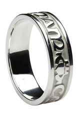 MISC NOVELTY CLEARANCE - BORU STERLING GENTS MO ANAM CARA RING - FINAL SALE