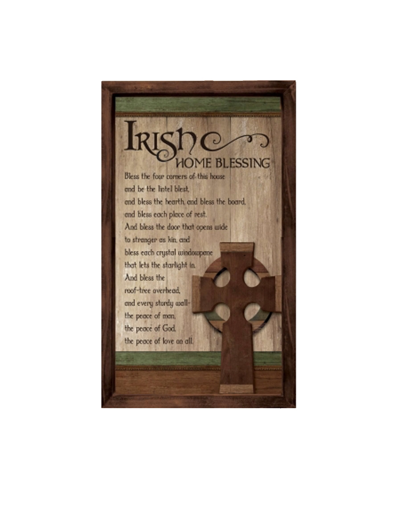 DECOR IRISH HOME BLESSING WALL PLAQUE