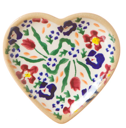 KITCHEN & ACCESSORIES NICHOLAS MOSSE TINY HEART PLATE - Wild Flower
