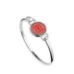 BRACELETS & BANGLES CLEARANCE: SOLVAR BOOK of KELLS CELTIC KNOT BANGLE - Red :FINAL SALE