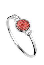 BRACELETS & BANGLES SOLVAR BOOK of KELLS CELTIC KNOT BANGLE - Red