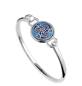 BRACELETS & BANGLES SOLVAR BOOK of KELLS TRISKAL BANGLE - Blue