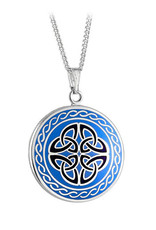 PENDANTS & NECKLACES SOLVAR BOOK of KELLS 4TRIN PENDANT - Blue