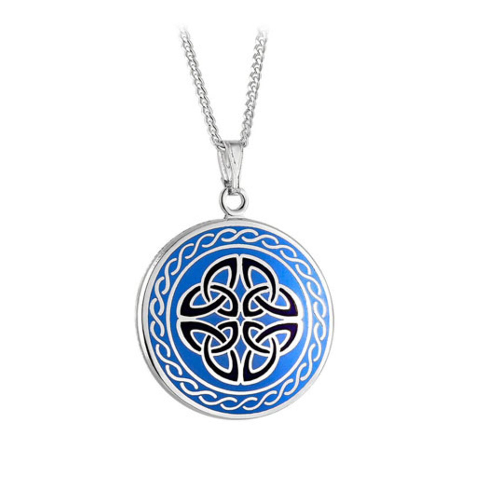 PENDANTS & NECKLACES SOLVAR BOOK of KELLS 4TRIN PENDANT - Blue